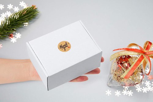 Eupako Small Shipping Boxes - 6x4x3 White Corrugated Cardboard | 25 Pack for Small Business Packaging