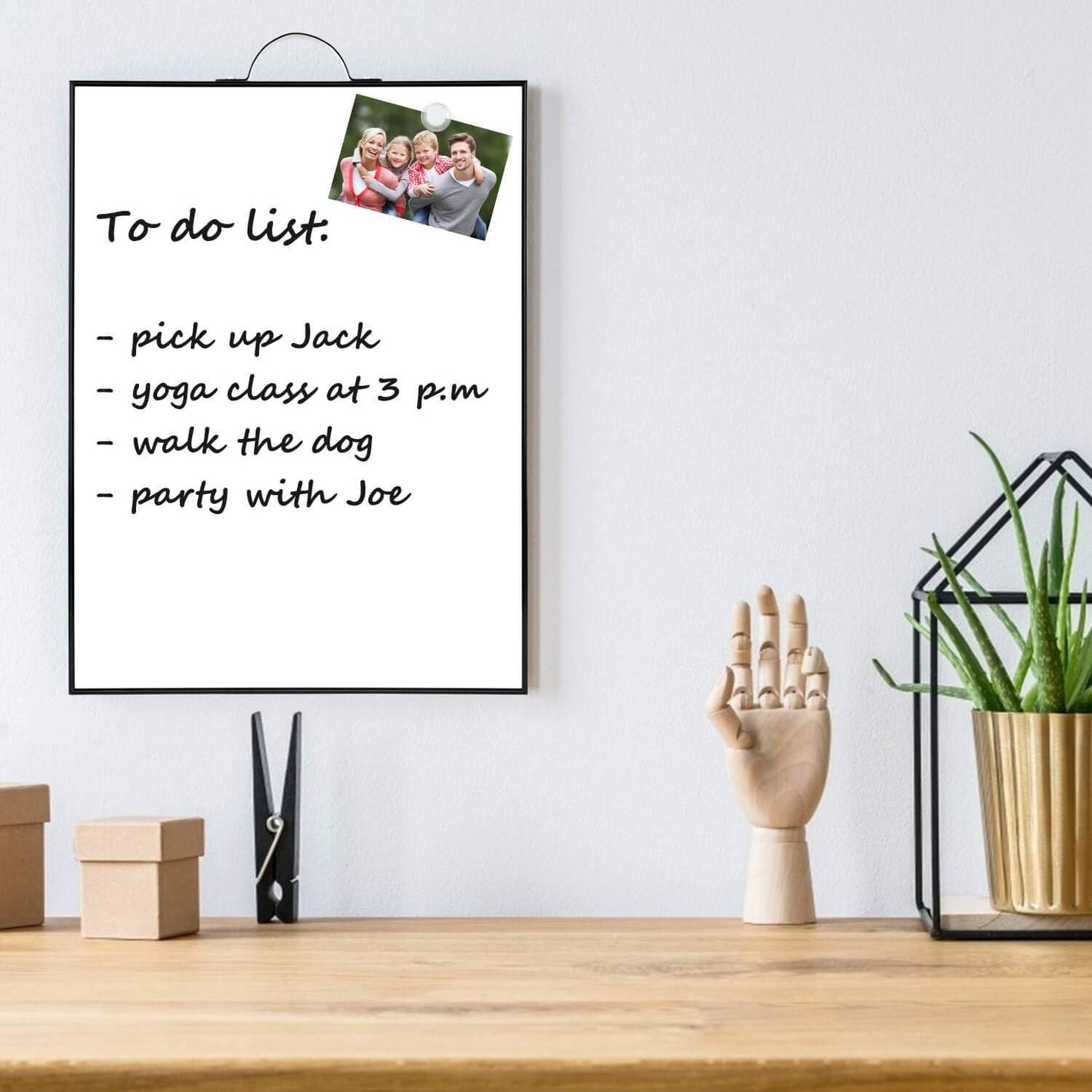 TSJ OFFICE Small Whiteboard - 16" X 12" with Calendar Feature for Efficient Planning