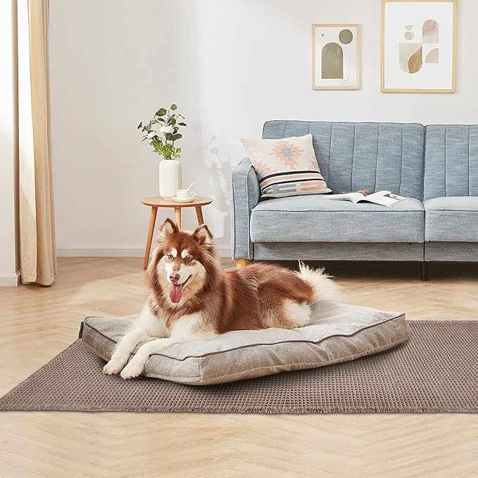 ZALL Tan Waffle Bath Mat,Super Absorbent Non Slip Long Bathroom Runner Rug,Brown 24X72inch,Machine Washable Ultra Soft Floor Mats