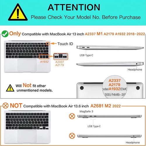 MOSISO MacBook Air 13-Inch Case - Hard Shell with Keyboard Cover & Screen Film | Mint Green, Compatible with M1 Chip (2021-2018)