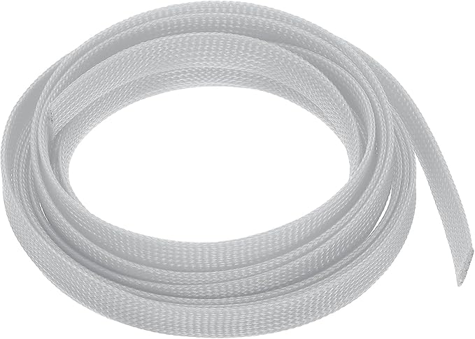 uxcell PET Expandable Sleeving 10ft 1/2" Gray Cable Management Sleeve Cord Organizer for Wrap Protect Cable