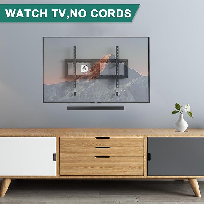 in Wall Cable Management Kit for TV & Soundbar - Cord Hiding for Wall, Hide TV Wires When Mounting, Includes Power & Low Voltage Cable Management, Includes Hole Saw Drill Attachment for Install