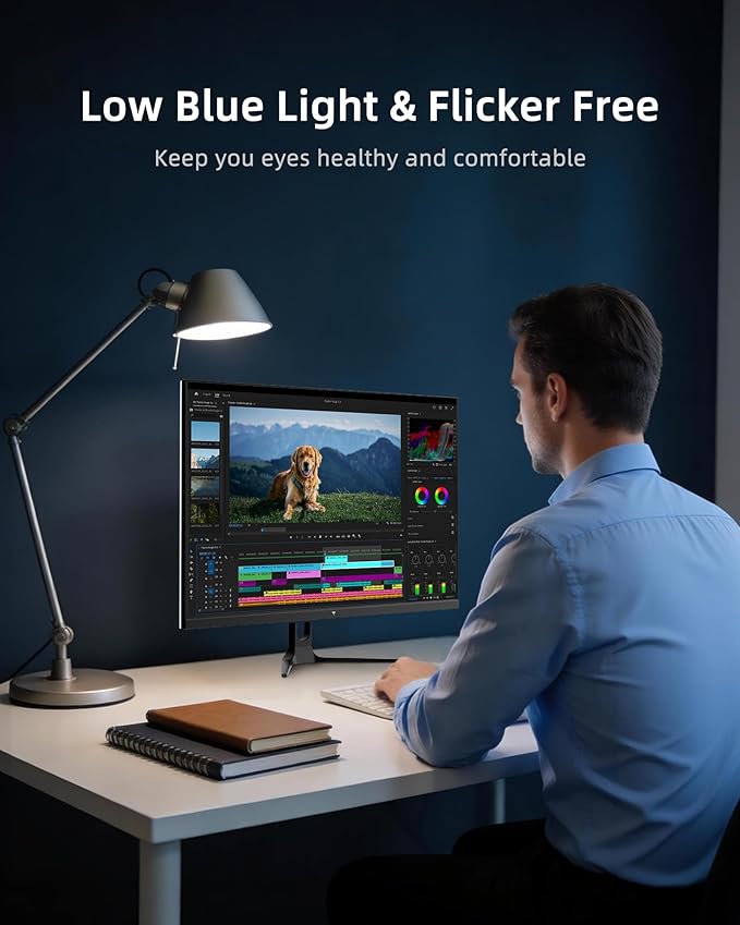KTC 32 Inch 2K Computer Monitor, QHD (2560 x 1440) 120Hz Monitor with IPS Panel, Adaptive Sync, HDR10, HDMI/DP, Tilt Adjustable, VESA Compatible, Eye Care PC Monitor for Office Gaming, White