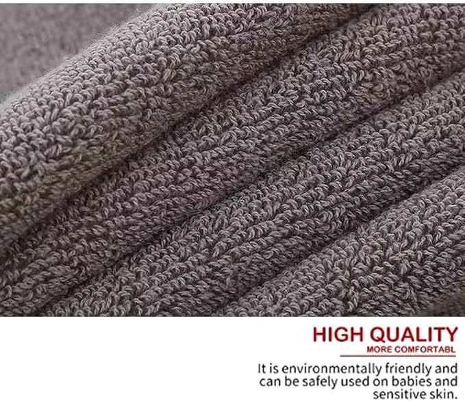 RUIBOLU Hand Towels for Bathroom - Cotton Ultra Soft Highly Absorbent Hand Towel 2 Set, Size 14" x 30" Home Bathroom Hand Towels for Bath, Hand, Face, Gym Towel (Gray)