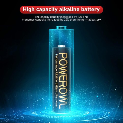 POWEROWL High-Capacity AAA Batteries - 24 Pack, 1.5V Long-Lasting, 10-Year Shelf Life