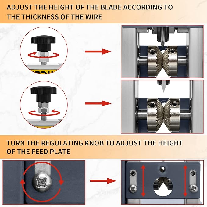 Automatic Wire Stripper Machine,25W 0.04" - 0.79" Electric Wire Stripping Machine,with Free Replacement Blades,Portable cable stripper for Scrap Copper Wire Cable Recycling