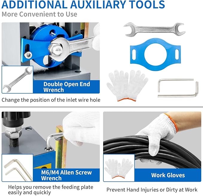 Upgraded Manual Wire Stripper Machine 0.06-1.57in,Cable Stripper Machine for Drill, Wire Stripper Tool With Hand Crank Portable,Wire Stripping Machine For Scrap Copper Recycling