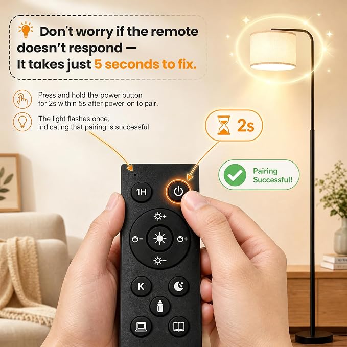 Remote Floor Lamp for Living Room and Bedroom - Modern RGB Standing Lamps Tall with Led Blub and Dimmable Light - Black Arc Room Lights with Shade for Home Decor Office Corner and Reading ( Black+RGB)