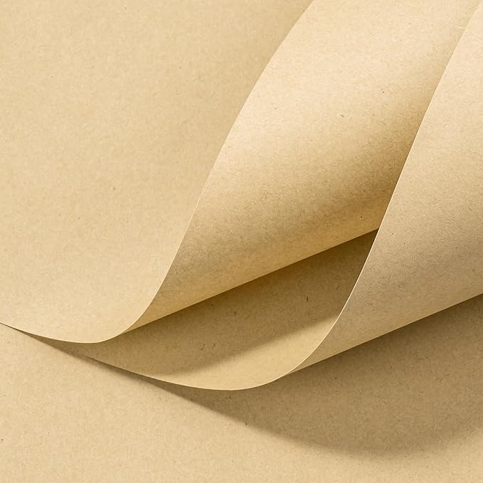 WRAPAHOLIC 20 Sheets Kraft Flower Wrapping Paper - 19.6 x 27.5 inch Solid Kraft Color Floral Bouquet Wrapping, Florist Supplies Packaging Paper for Wedding Birthday Gift DIY