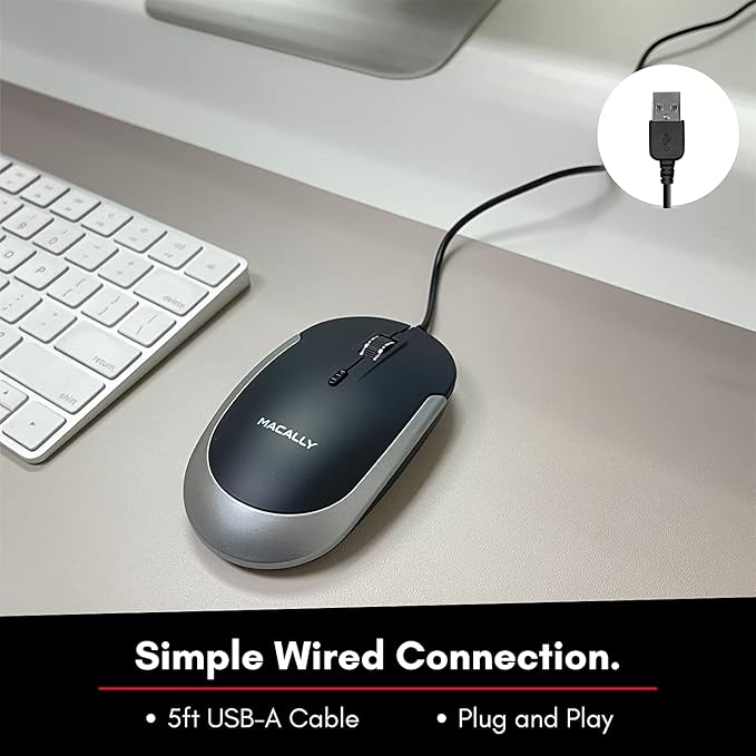 Macally Backlit Keyboard and Mouse Combo, Enhance Your Workflow