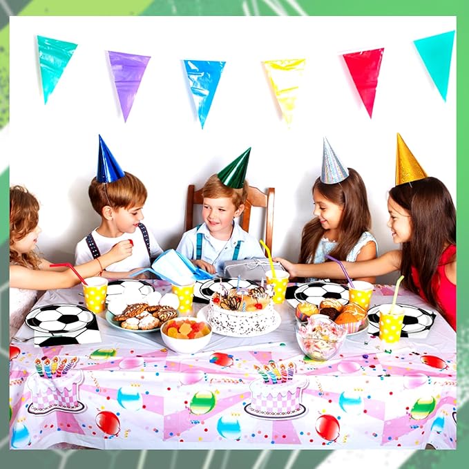40 Pcs Soccer Plates And Napkins Party Supplies, Soccer Birthday Decorations Disposable Paper Tableware Set for Sports Theme Birthday Party Serves 20