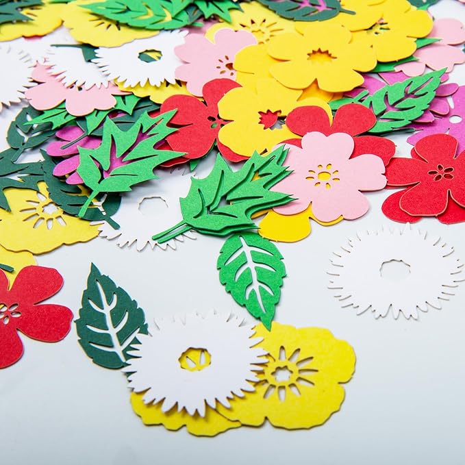 200 Pcs Wildflower Party Confetti - Daisy Party DéCor - Floral Botanical Table Scatter For Colour Clash Wedding - Bridal,Baby Shower,Birthday Party Decorations
