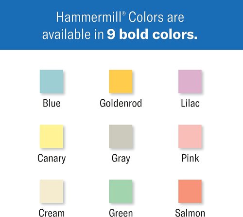 Hammermill Colored Paper - 20lb Pink, 8.5 x 11 Inches, 500 Sheets | Premium Pastel Paper | Made in USA