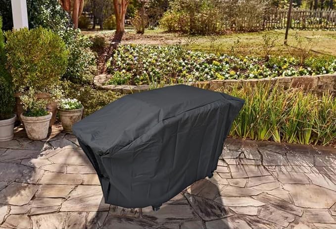 ZJYWSCH Grill Cover for Weber Slate 28" Griddle Outdoor Waterproof 600D Heavy Duty Webber Slate 28 inch Flat Top Rust-Resistant Griddle Grill Cover with Straps