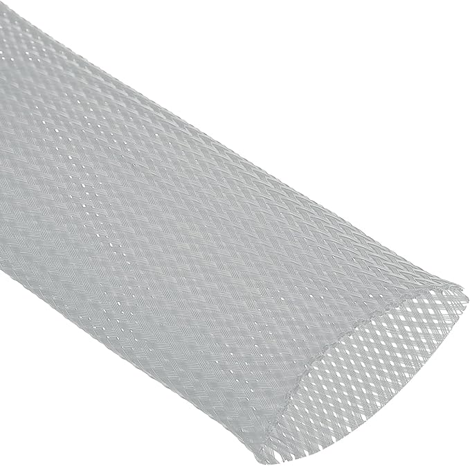 uxcell Expandable Sleeving,2 3/4-inch 10ft Cable Sleeve, Gray