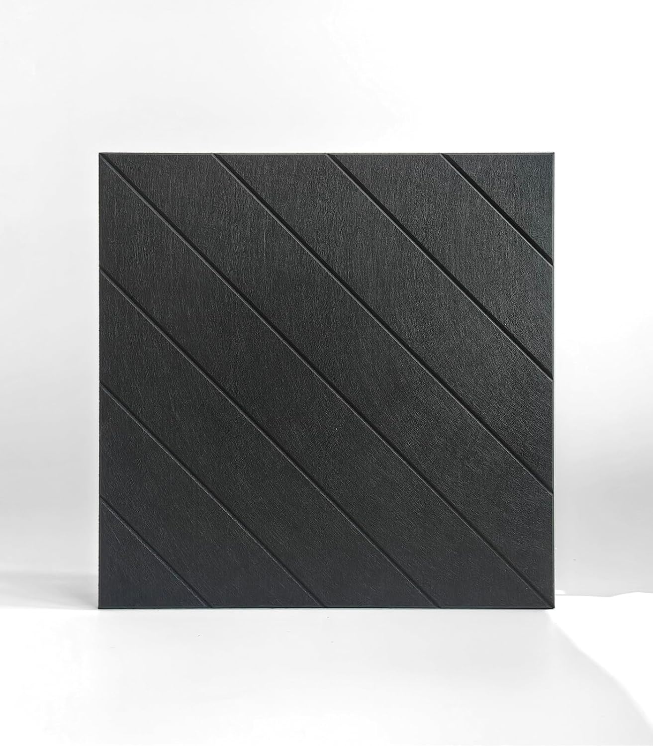 Acoustic Panels by 21.65 | Large Sound Absorbing Wall Panels - 4-Pack Black Felt Tiles for Home, Office & Studio