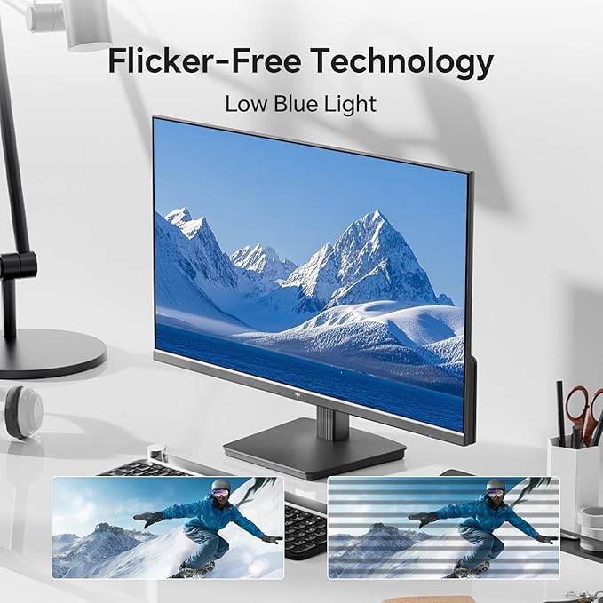 KTC 27 Inch QHD Computer Monitor 100Hz, Up to 120Hz, IPS Panel, 2K 1440P PC Gaming Monitor for Home Office, Adaptive-Sync Support, HDR10, Tilt Adjustable, H27D9