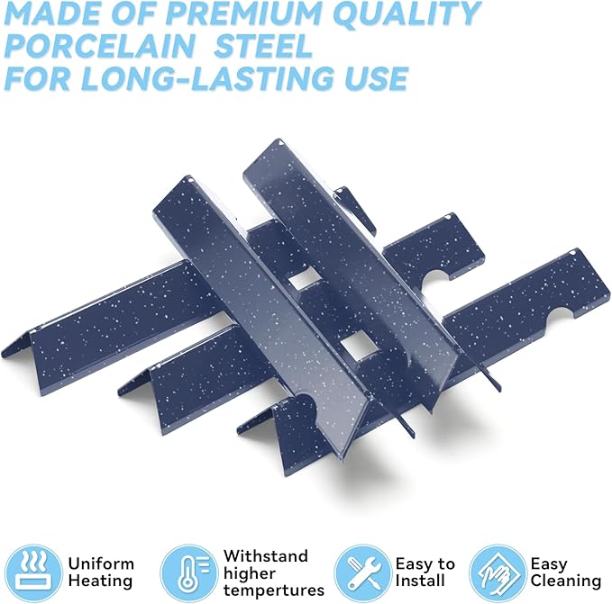 17" Flavorizer Bars for Weber Genesis II Grill Parts GS4 Genesis II/II LX 300 Series Genesis II E-310 E-315 E-335 LX E-340 Heat Plates Replacements for 66795 Porcelain Steel Flavor Bars, 5 Pack