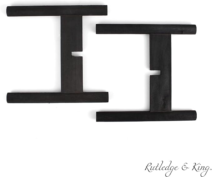 Rutledge & King Mid Century Plant Stand - Modern Plant Stand - Indoor Plant Stand - Wooden Plant Stand - Plant Holder (Small, Aberdeen/Black)