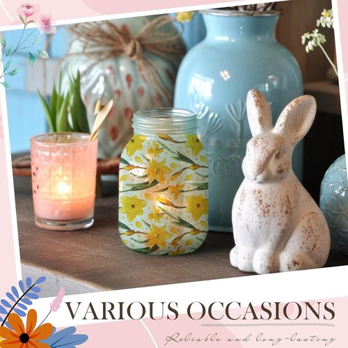 Crtiin Floral Cocktail Napkins - 20 Pack Decorative Paper Napkins for Parties | 6.5 Inches Each