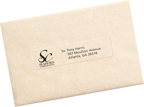 Avery Printable Address Labels - Sure Feed Technology | Matte Clear, 1" x 4", 1,000 Blank Labels