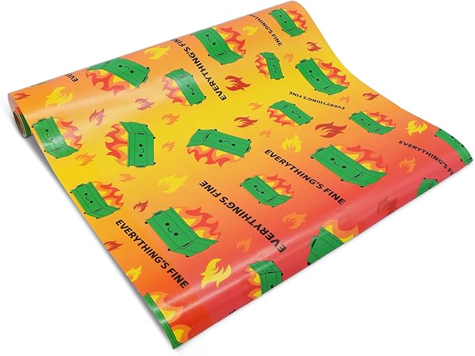 GOOFBALLS Hilarious Wrapping Paper Roll – Funny Gift Wrap for Birthdays, Holidays, White Elephant, Gag Gifts - Dumpster