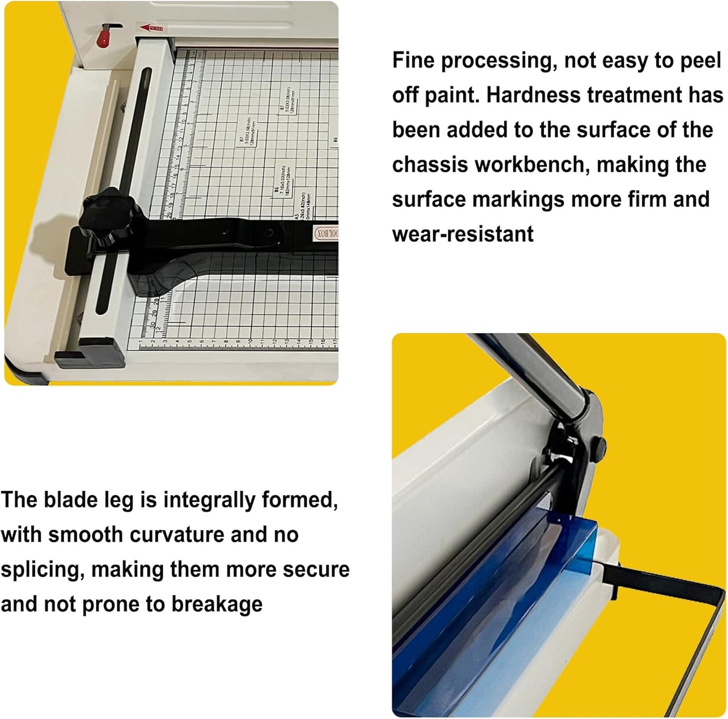Thick Layer Paper Cutter - 12.2" A4 Manual Trimmer with Hidden Storage | Max Cutting Thickness 1.57’’