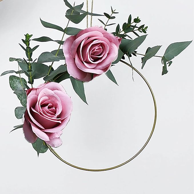 Artificial Rose Flower Artificial Flowers Flower with Long Stem Silk Roses Bouquet for Wedding Bridal Shower Party Home Decoration (Mauve, 12 Pcs)