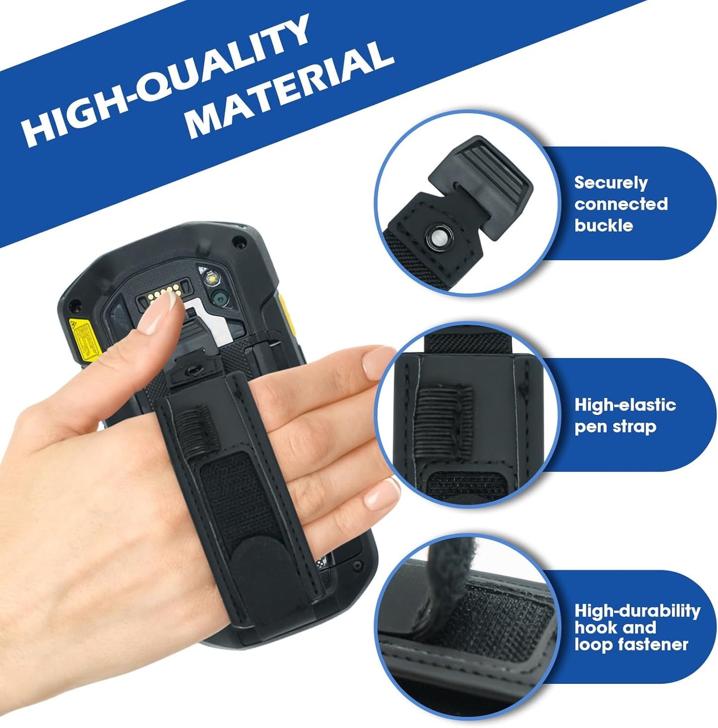 Zebra TC70 Hand Strap Replacement - High-Durability & Easy Install for TC77, TC72, TC75 | 5 Pack