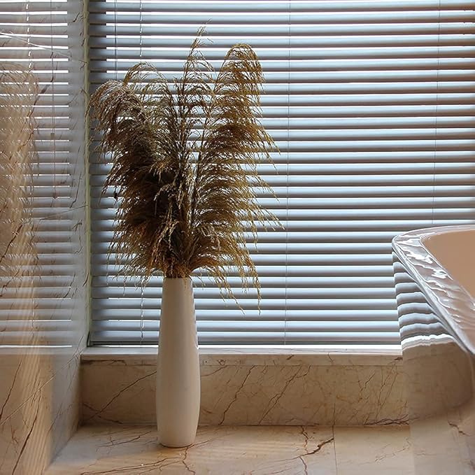 Pampas Grass Decor Tall,Long Pampas, Large Pompas Floral, Elegant Feather Flowers for Wedding Decorations, Living Room Decor (Natural Gold, 4pcs 43.3"(110cm))
