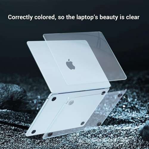 MOSISO MacBook Air 13-Inch Case - Hard Shell with Keyboard Cover & Screen Film | Sky Blue, 2022-2026 Models