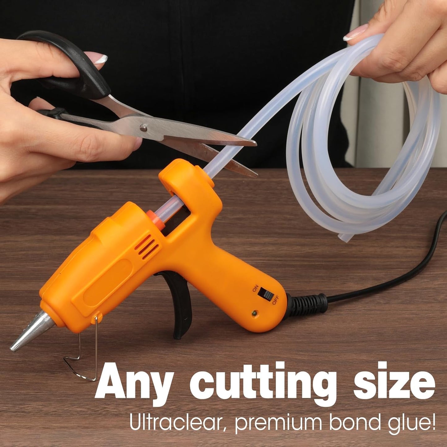 Skiennix Mini Hot Glue Sticks - 10 Pack, 3 FT Long x 0.27" Diameter for Versatile Use in Crafts & Repairs