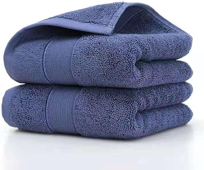 RUIBOLU Hand Towels for Bathroom - Cotton Ultra Soft Highly Absorbent Hand Towel 2 Set, Size 14" x 30" Home Bathroom Hand Towels for Bath, Hand, Face,