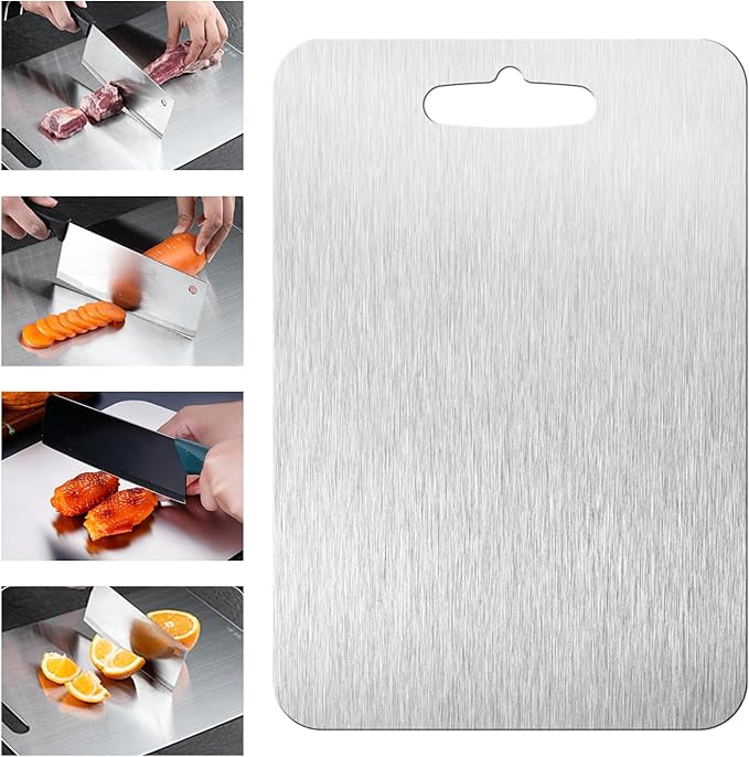 SHIRIA Titanium Cutting Board, Cutting Boards For Kitchen, Double-Sided Titanium Cutting Board for Cutting Vegetables And Meat (17 * 12 in)