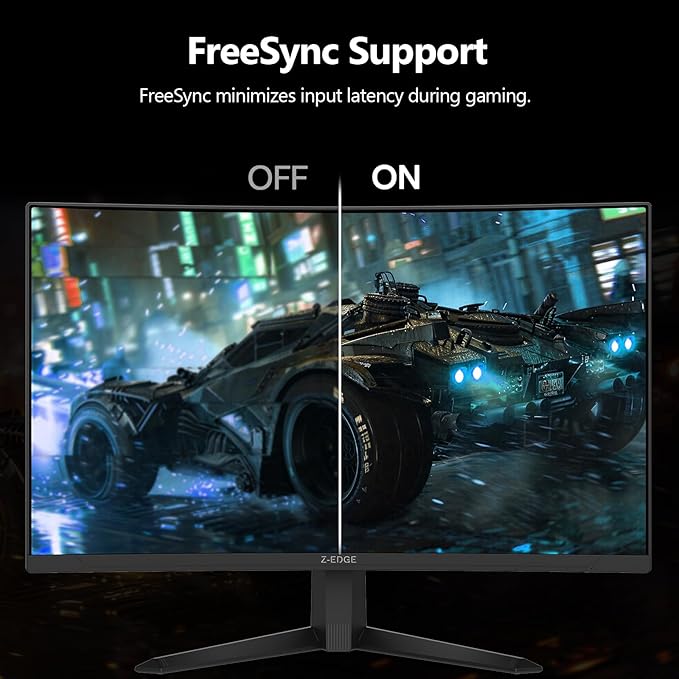 Z-Edge 27 inch Curved Gaming Monitor, FHD 1080P 300Hz 280Hz 240Hz Curved Monitor 1500R Computer Monitor, MPRT 1ms Monitor, 16.7M Colors, UG27S 2X DP 1.4 Ports and 2X HDMI 2.0 Ports