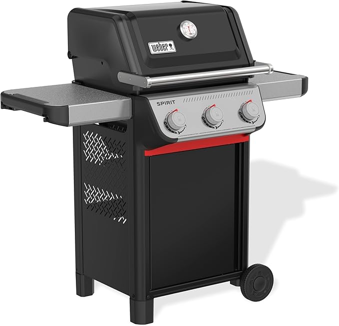 Weber Spirit E-310 Liquid Propane Gas Grill for Outdoor Cooking and BBQ, 3 Burners, Black