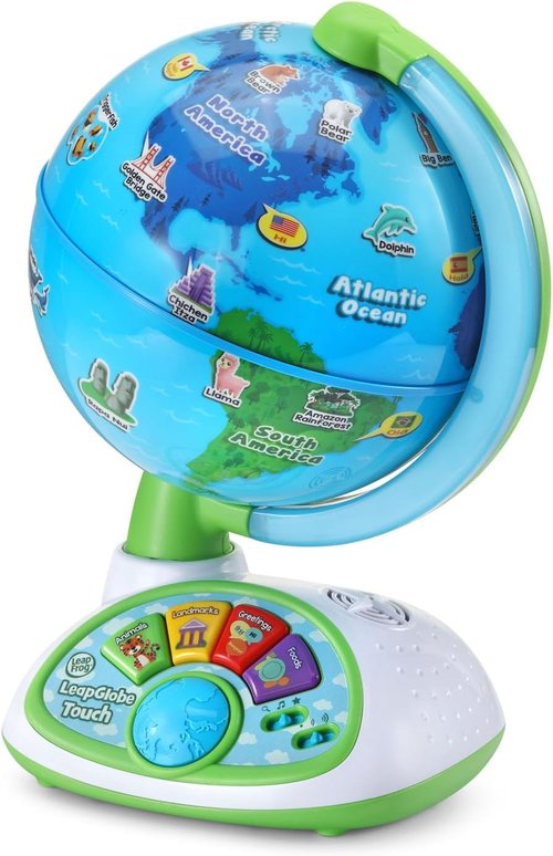 LeapFrog LeapGlobe - Light-Up Interactive Electronic Globe for Kids | Educational Exploration Toy Ages 3+