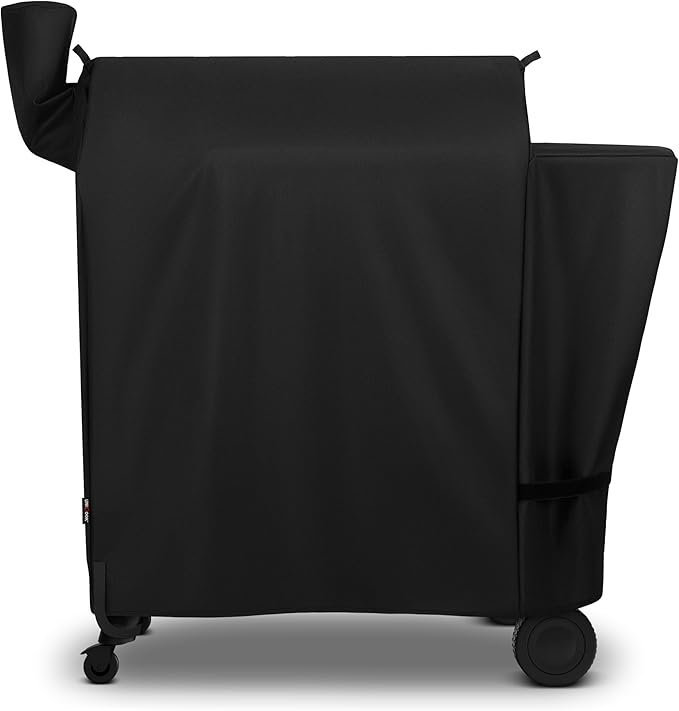 Unicook Pellet Smoker Cover for Traeger Pro 780 Series, Heavy Duty Waterproof Full Length BBQ Smoker Grill Cover, Outdoor Weather Resistant Barbecue Ptrotection, Black