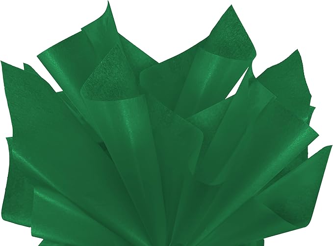 Flexicore Packaging® | Gift Wrap Tissue Paper | Size: 15"x20" | 100 Sheet | Acid Free Bulk Tissue Paper | (Green)