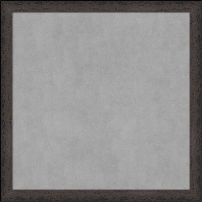 Amanti Art Black Framed Magnetic Board 27x27 Medium Vision Board for use with Magnets, 100% Metal Sheet to Display Items as Office Decor or for Home Organization in mudroom, Kitchen or Kids Room