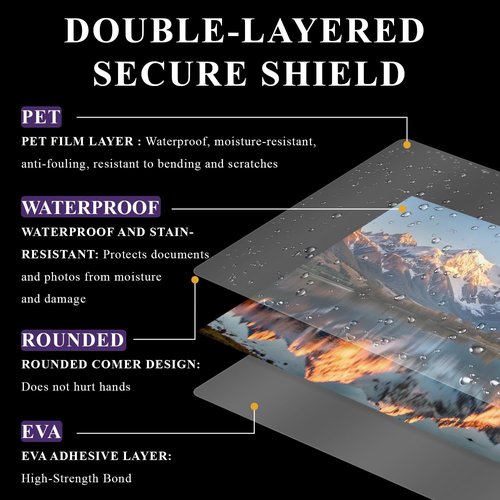 Laminating Sheets | Skiennix 8.5 x 11 Thermal Pouches - 200 Pack, 3 Mil Clear Plastic for Letter Size