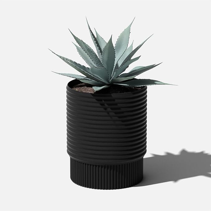 Veradek Mod Series 17" Medium Planter for Patio & Backyard | Durable Plastic-Stone Material | Modern Décor for Plants & Flowers