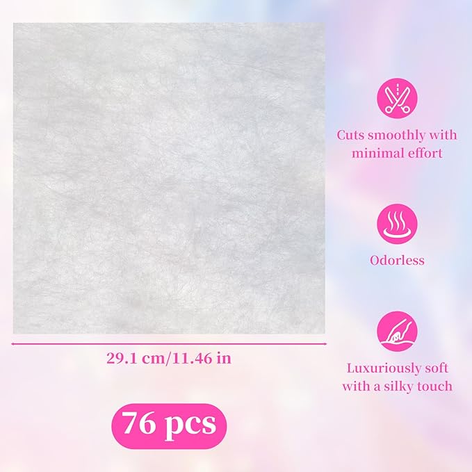 80 Sheets Tissue Flower Wrapping Paper - Milky White 11.8"x11.8" Non-woven Waterproof Floral Bouquet Wraps with Removable Lining Paper for Florist Packaging, Bouquet Arrangement & Gift Bouquets