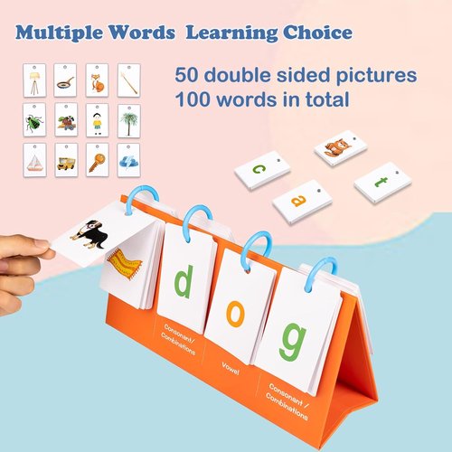 Alened Sight Words Flash Cards - Phonics Learning Tools for Kindergarten | CVC Word Games & Activities