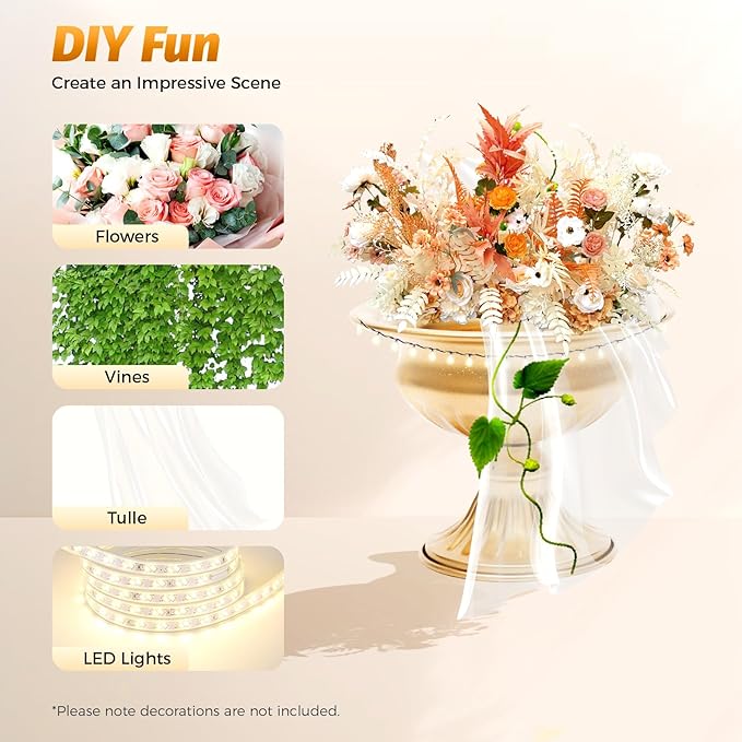 Gold Vases for Centerpieces & Table Centerpiece Decor, 10 Pcs Mini Metal Floral Vase Set with 4.72 Inch Height, Wedding Birthday Party Anniversary DecoRodentive Centerpiece Arrangements