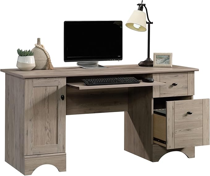 Sauder Miscellaneous Office Home Office Desk, Laurel Oak Finish