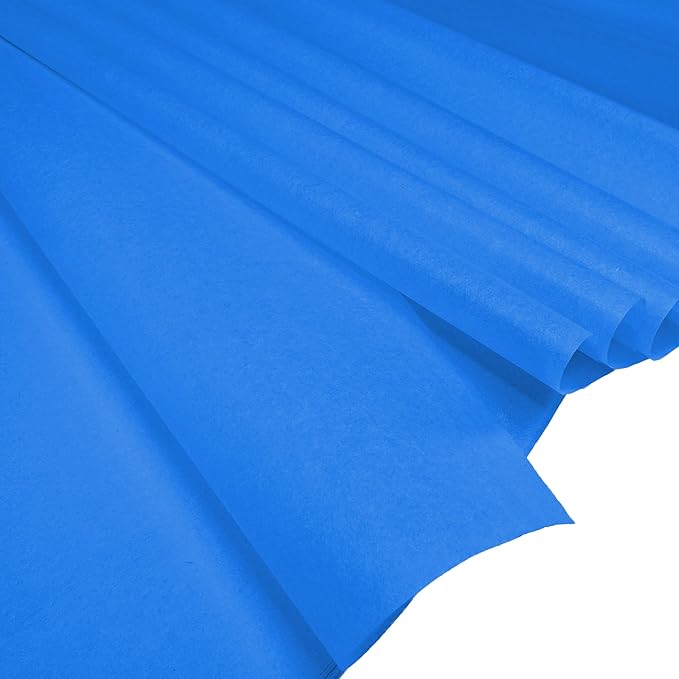 Flexicore Packaging® | Gift Wrap Tissue Paper | Size: 15"x20" | 100 Sheet | Acid Free Bulk Tissue Paper | (Brilliant Blue)