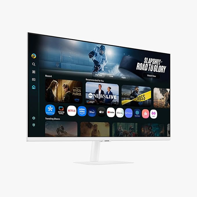 Samsung 32” Smart Monitor M7 (M70F) 4K UHD Display, Samsung Vision AI, Smart TV Apps, Gaming Hub, USB-C, HDMI and USB-A, White, LS32FM703UNXZA, 2025