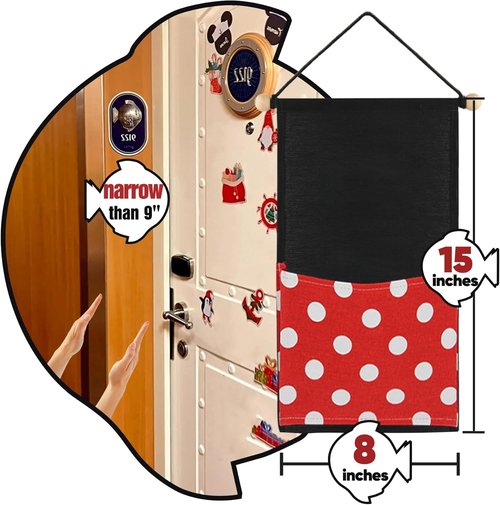RUNROLE 8 Inch Narrow Fish Extender - Customizable 1, 2, 5 Pocket Design for Cruise Gift Exchanges | Fits 2026 & 2027 Cabin Doors