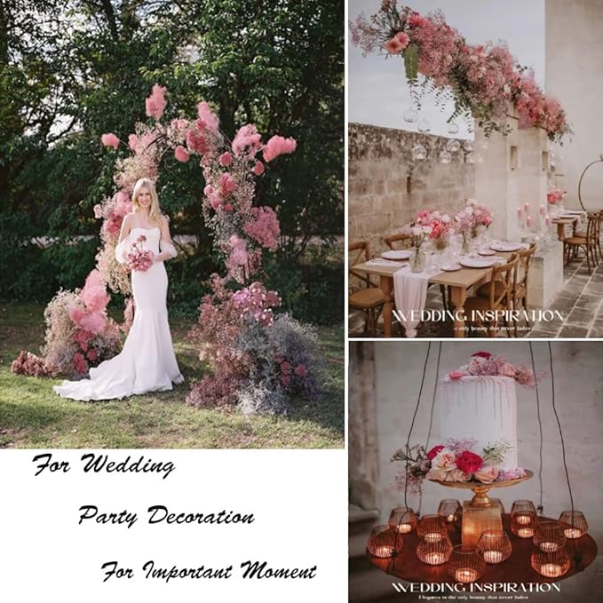 Bringsine Baby Breath Gypsophila Deco Pink Colour Artificial Flowers for Wedding 30 Pieces/lot